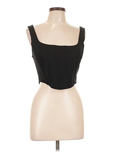 Pre-owned Lpa Sleeveless Top Black Strapless Neckline Tops