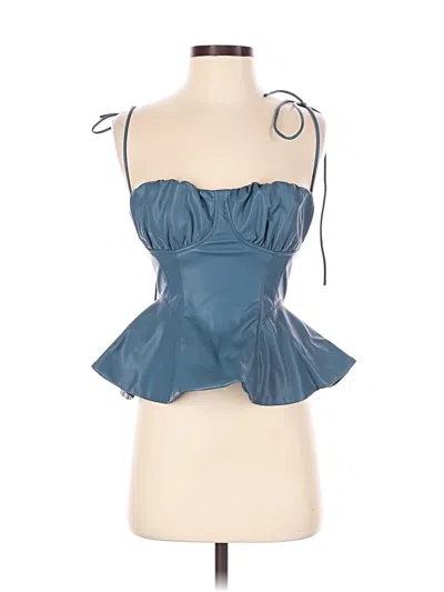 Pre-owned Lpa Sleeveless Top Blue Strapless Neckline Tops
