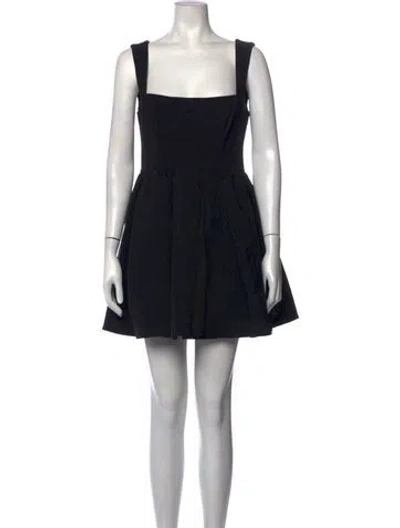 Pre-owned Lpa Square Neckline Mini Dress W/ Tags In Black