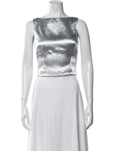 Pre-owned Lpa Square Neckline Sleeveless Crop Top
