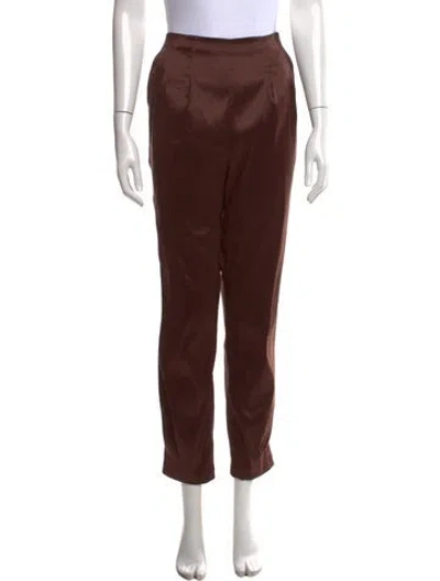 Pre-owned Lpa Straight Leg Pants In Brown