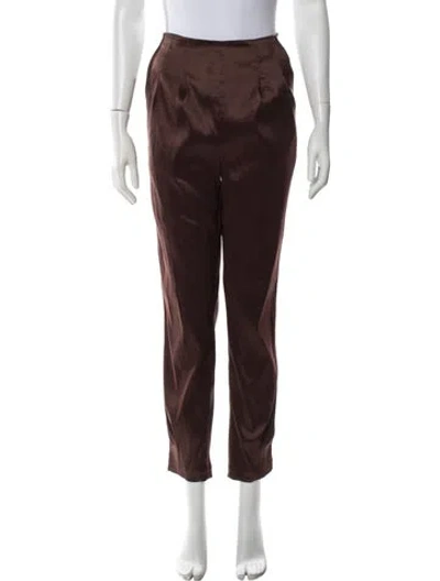 Pre-owned Lpa Straight Leg Pants In Brown