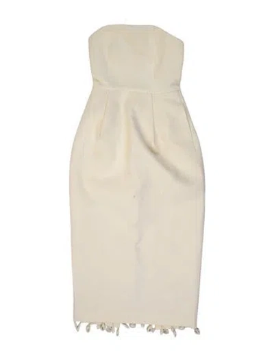 Pre-owned Lpa Strapless Midi Length Dress W/ Tags In White
