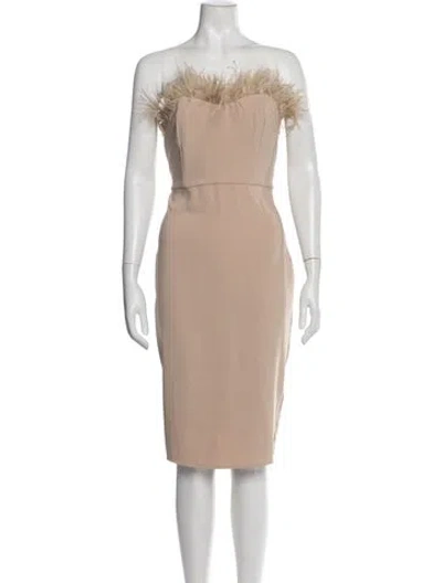 Pre-owned Lpa Strapless Mini Dress In Neutral
