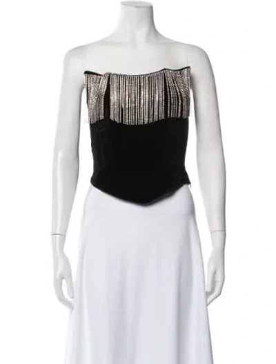 Pre-owned Lpa Strapless Top In Black