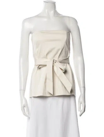 Pre-owned Lpa Strapless Top In Neutral