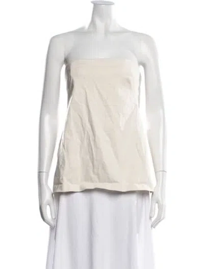 Pre-owned Lpa Strapless Top In Neutrals