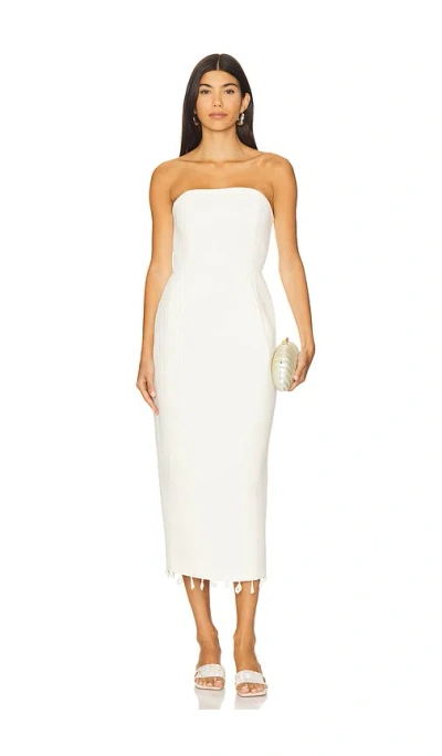 Lpa Tessa Midi Dress In White
