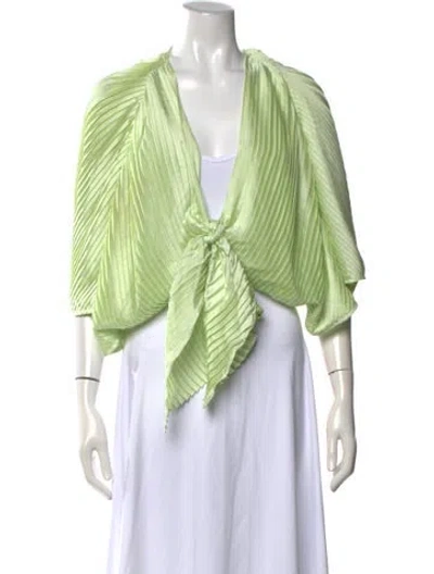 Pre-owned Lpa V-neck Sweater In Green