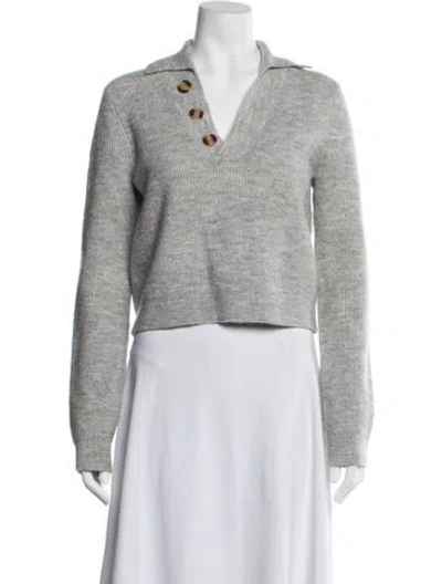 Pre-owned Lpa V-neck Sweater In Grey