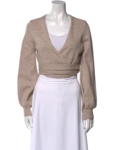 Pre-owned Lpa V-neck Sweater In Neutral