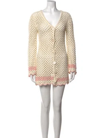Pre-owned Lpa V-neck Sweater In Neutral