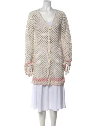 Pre-owned Lpa V-neck Sweater In Neutrals
