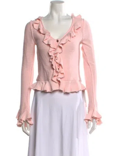 Pre-owned Lpa V-neck Sweater In Pink