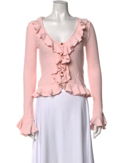 Pre-owned Lpa V-neck Sweater In Pink