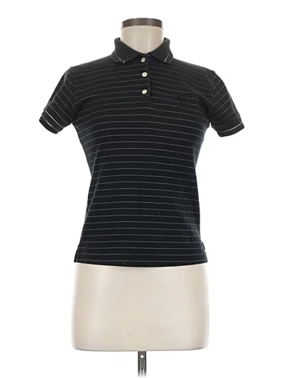 Pre-owned Lpga Short Sleeve Polo Shirt In Black