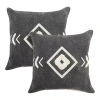Lr Home 2-pc. Square Throw Pillow In Black