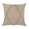 Lr Home Aaina Modern Square Throw Pillow In Brown