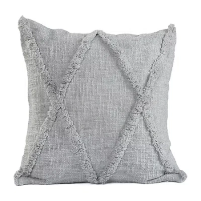 Lr Home Aali Geometric Square Throw Pillow In Gray