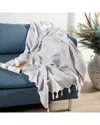 Lr Home Aarien Geometric Throw Blanket In Purple