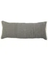 Lr Home Aarna Solid Fringed Throw Pillow In Grey