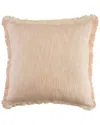 Lr Home Aarna Unique Neutral Pink Two-tone Throw Pillow In Pink