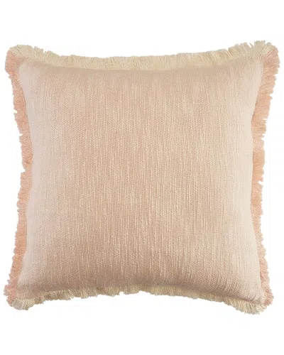 Lr Home Aarna Unique Neutral Pink Two-tone Throw Pillow