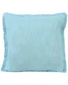 Lr Home Aarna Unique Neutral Solid Throw Pillow In Blue
