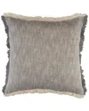 Lr Home Aarna Unique Two-tone Throw Pillow In Grey
