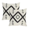 Lr Home Abel Dia Set 2 Square Throw Pillow In White