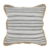 Lr Home Abena Stripe Square Throw Pillow In Gray