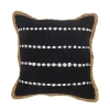 Lr Home Abha Stripe Square Throw Pillow In Black