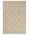 Lr Home Alina Bel Geometric Indoor Outdoor Rectangular Area Rug In Beige