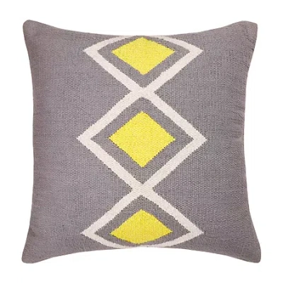 Lr Home Alan Southwestern Square Throw Pillow In Gray