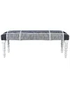 Lr Home Alessio Plaid Modern Handmade Accent Bench