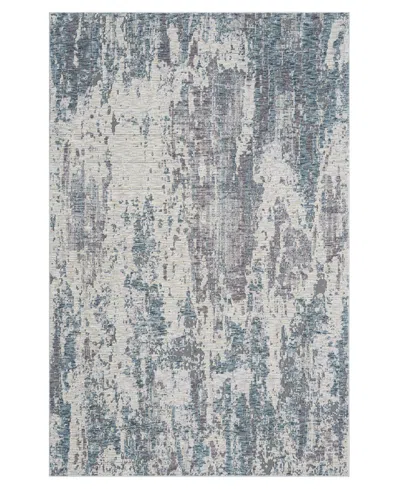 Lr Home Alexis All-464 2'6"x8' Runner Area Rug In Gray- Blue