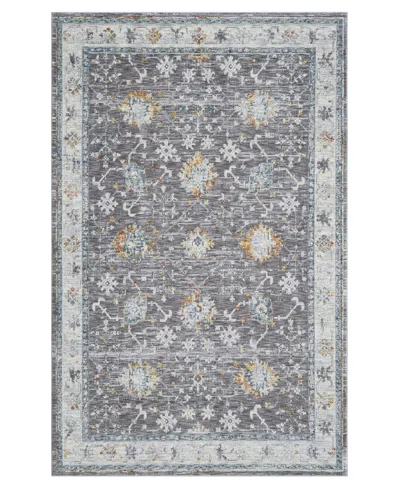 Lr Home Alexis All-473 2'6"x8' Runner Area Rug In Gray- Blue
