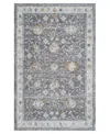 Lr Home Alexis All-473 7'9"x9'9" Area Rug In Gray- Blue