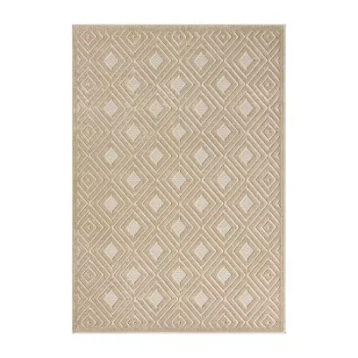 Lr Home Alina Bel Geometric Indoor Outdoor Rectangular Area Rug In Brown