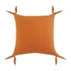 Lr Home Alisey Solid Square Throw Pillow In Orange