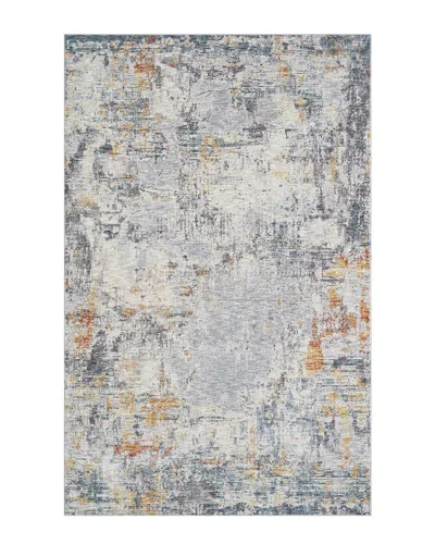 Lr Home Aliza Modern Distressed Abstract Polyester Indoor Area Rug In Grey
