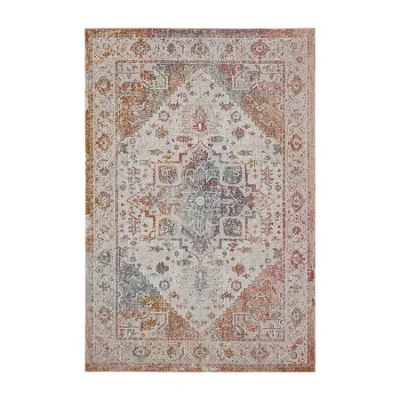 Lr Home Anica Multicolored Medallion Indoor Outdoor Rectangular Area Rug In Brown