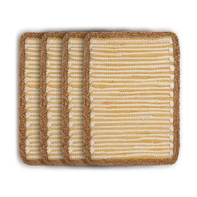 Lr Home Anna Bohemian 4 Pack Placemat In Brown