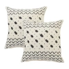 Lr Home Ari Trib Set 2 Square Throw Pillow In White