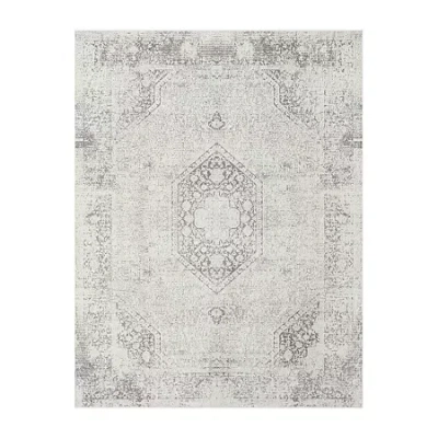 Lr Home Aris Medallion Indoor Rectangular Area Rug In Gray