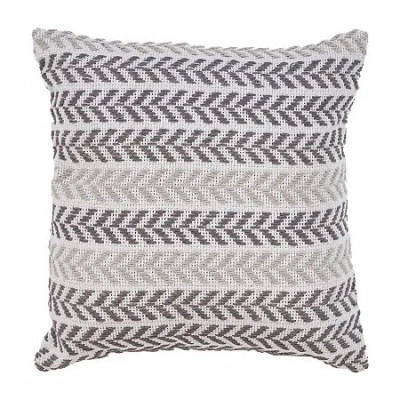 Lr Home Ash Sen Stripe Square Throw Pillow In Multi