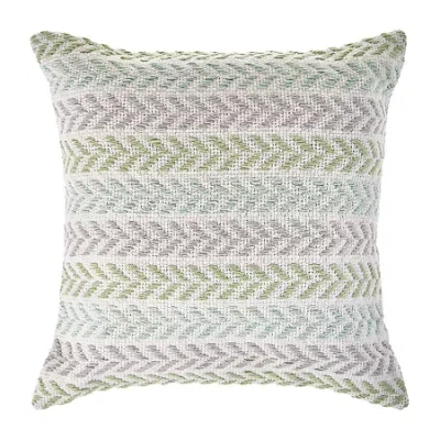 Lr Home Ash Sen Stripe Square Throw Pillow In Multi