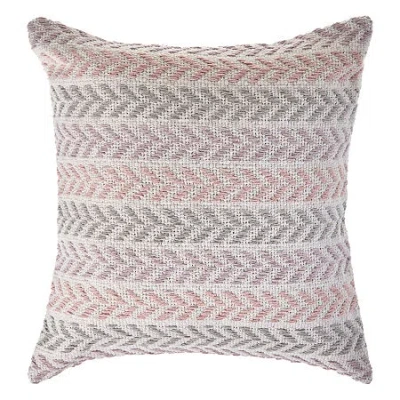Lr Home Ash Sen Stripe Square Throw Pillow In Pink