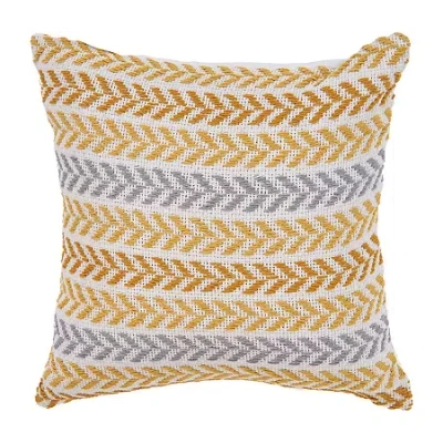Lr Home Ash Sen Stripe Square Throw Pillow In Multi