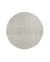 Lr Home Astrid Cri-297 8'x8' Round Area Rug In Teal,cream